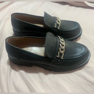 BCBGenerarion black leather loafers